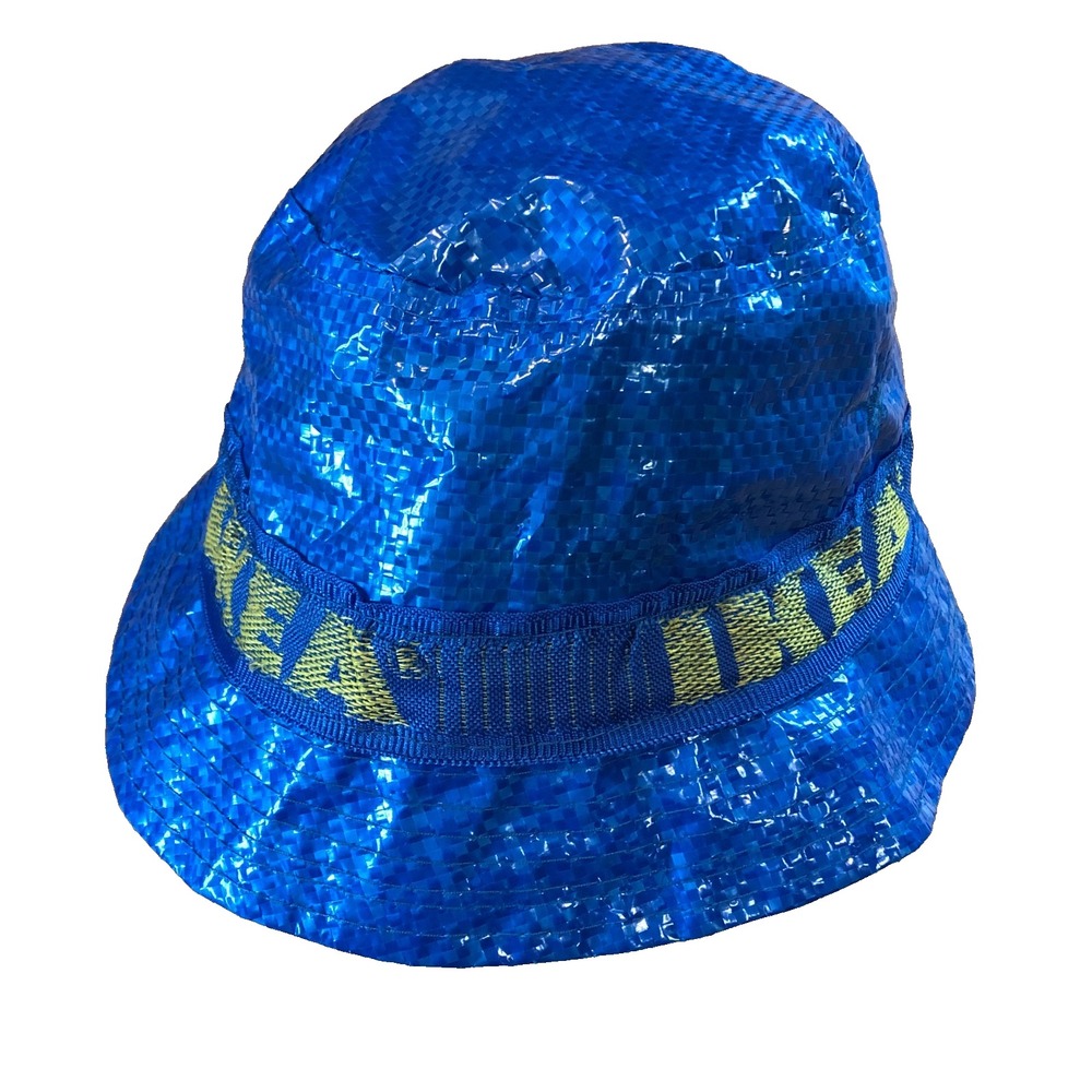 IKEA Bucket Hat KNORVA Frakta with Lining & Vent Holes Rain Hat Sun Hat‎ Blue